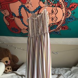 hippie stripe maxi dress